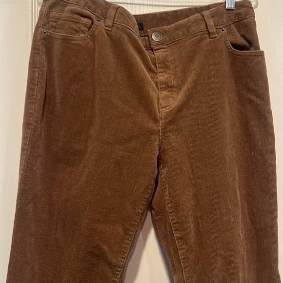 Land’s End Caramel Corduroy Flare Pant - Picture 2 of 5